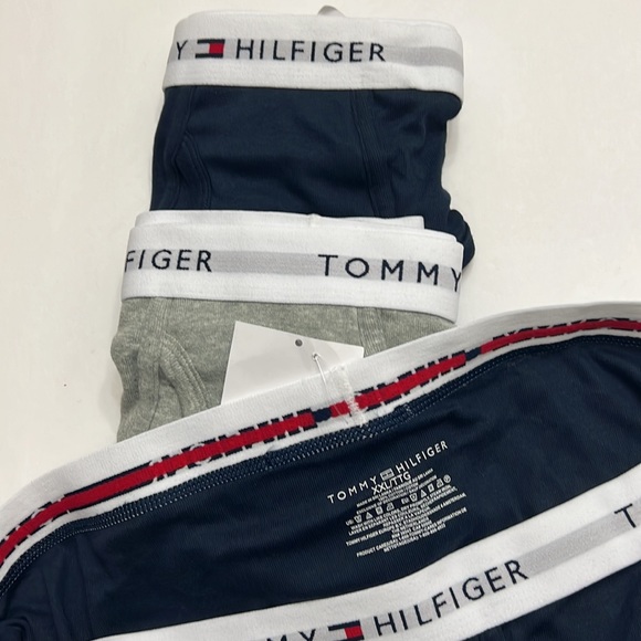 Tommy Hilfiger Briefs Size XXL Colors Navy & Gray - 100% Cotton - Brand New - Picture 3 of 3